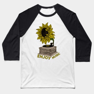 Music sunflower Baseball T-Shirt